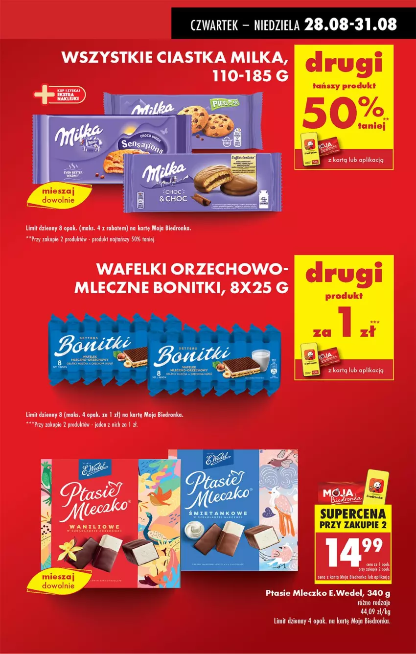 Gazetka promocyjna Biedronka - Od Czwartku - ważna 28.08 do 03.09.2025 - strona 9 - produkty: Bonitki, Ciastka, Milka