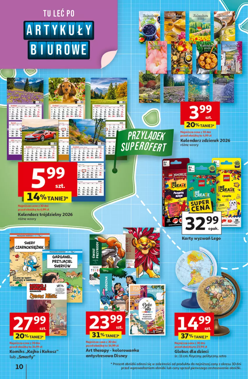 Gazetka promocyjna Auchan - Odlotowe ceny na start szkoły Hipermarket - ważna 28.08 do 03.09.2025 - strona 10 - produkty: Disney, Dzieci, Kalendarz, Kokos, Kolorowanka, Kosz