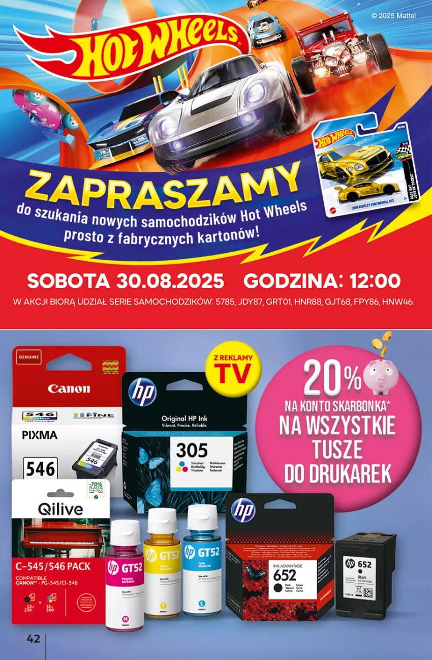 Gazetka promocyjna Auchan - Odlotowe ceny na start szkoły Hipermarket - ważna 28.08 do 03.09.2025 - strona 42 - produkty: Canon, Chodzik, Fa, Gin, HP, LANA, Ser