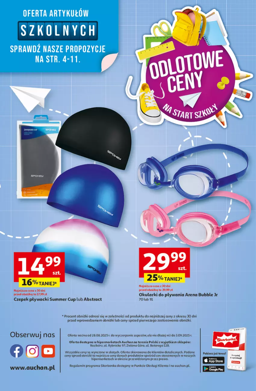 Gazetka promocyjna Auchan - Odlotowe ceny na start szkoły Hipermarket - ważna 28.08 do 03.09.2025 - strona 45 - produkty: Gra, Okularki, Por