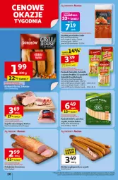 Gazetka promocyjna Auchan - Odlotowe ceny na start szkoły Hipermarket - Gazetka - ważna od 03.09 do 03.09.2025 - strona 20 - produkty: Cheddar, Krakus, Parówki sokoliki, Sos, Sok, Ser, Gra, Parówki, Prosciutto, Szynka, Kiełbasa głogowska, Kiełbasa, Fa
