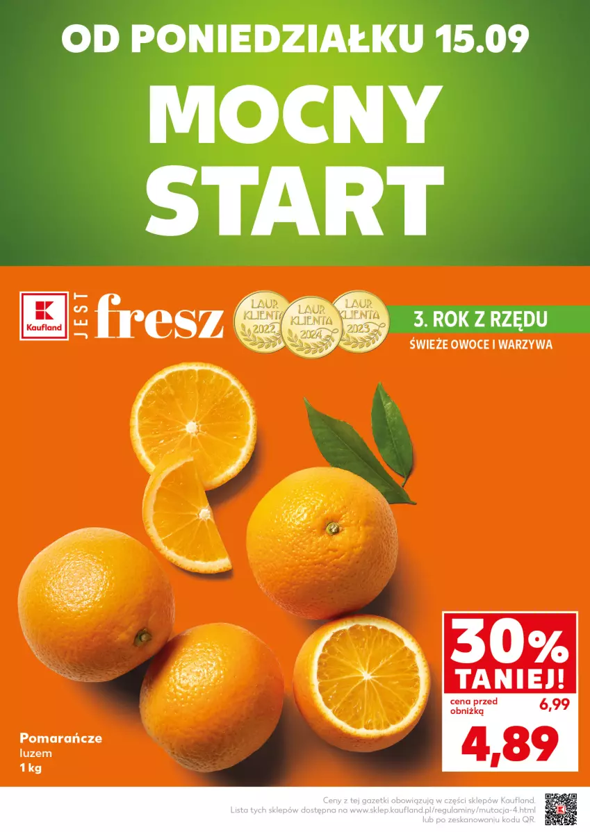 Gazetka promocyjna Kaufland - Mocny Start - ważna 15.09 do 17.09.2025 - strona 2 - produkty: Owoce, Pomarańcze, Warzywa