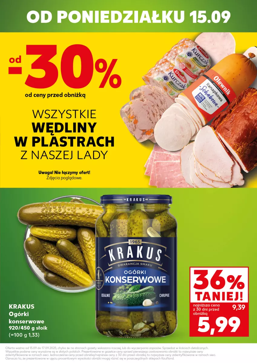 Gazetka promocyjna Kaufland - Mocny Start - ważna 15.09 do 17.09.2025 - strona 3 - produkty: Krakus, Ser