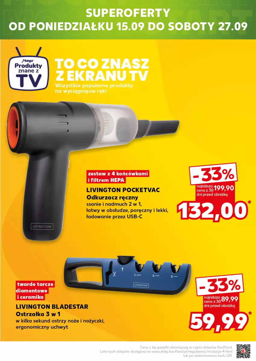 Gazetka promocyjna Kaufland - Mocny Start - ważna 15.09 do 17.09.2025 - strona 4 - produkty: Noż, Nożyczki, Odkurzacz, Por