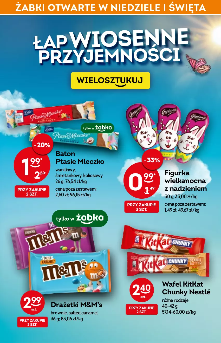 Gazetka promocyjna Żabka - ważna 13.04 do 19.04.2022 - strona 14 - produkty: Baton, Brownie, Kokos, Mleczko, Nestlé, Ptasie mleczko