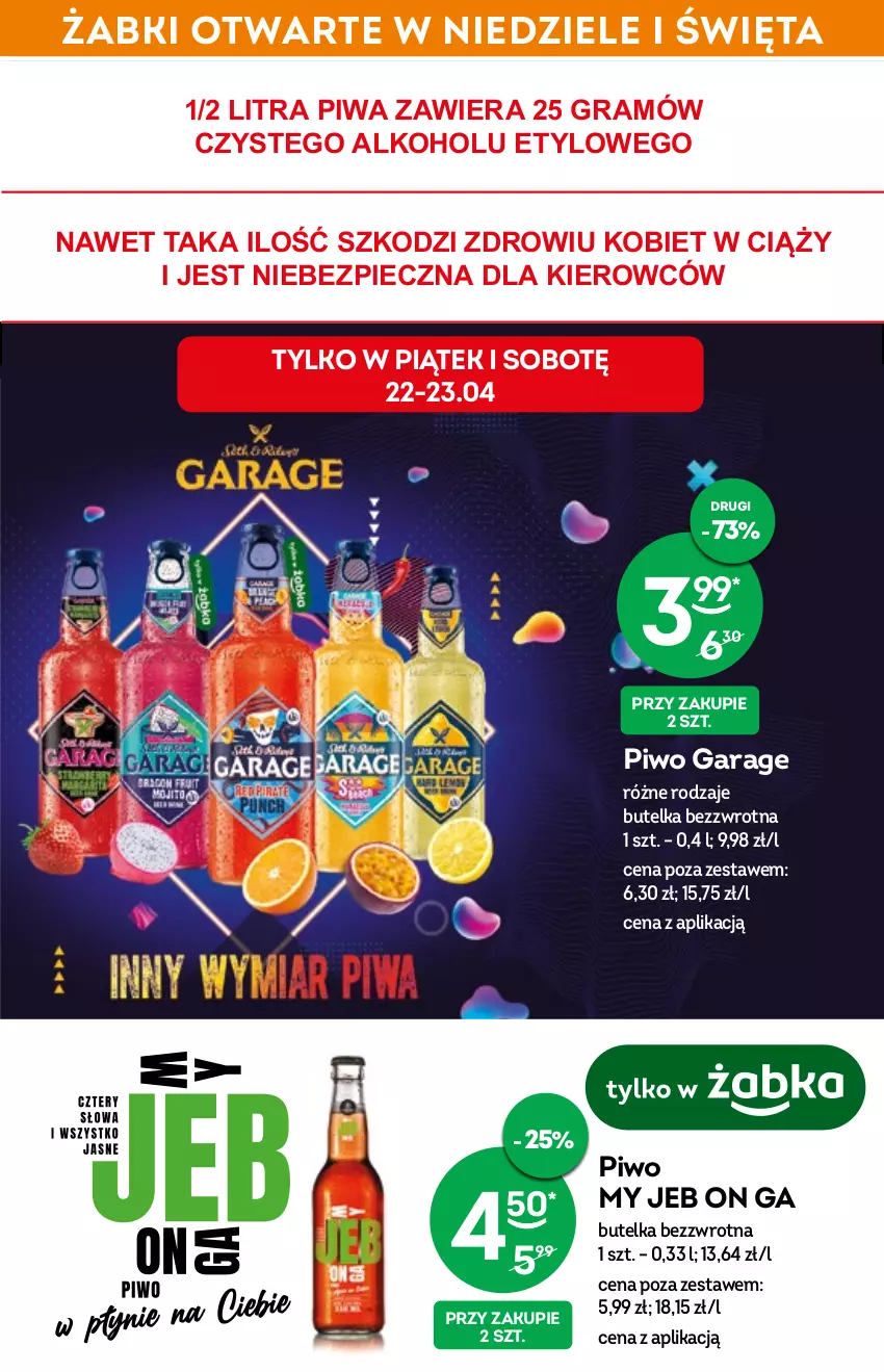 Gazetka promocyjna Żabka - ważna 13.04 do 19.04.2022 - strona 23 - produkty: Gra, Piec, Piwa, Piwo