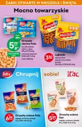 Gazetka promocyjna Żabka - Gazetka - ważna od 19.04 do 19.04.2022 - strona 43 - produkty: Piec, Pistacje, Lajkonik, Orzeszki, Migdały, Felix, Precelki