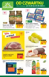 Gazetka promocyjna Stokrotka - Supermarket - Gazetka - ważna od 29.09 do 29.09.2021 - strona 1 - produkty: Sok, Cytryny, Kawa, Mlekovita, Duda, Szynka, Tymbark, Jacobs, Masło, Mleko