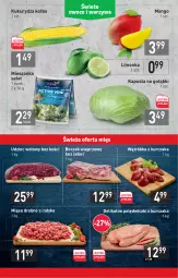 Gazetka promocyjna Stokrotka - Supermarket - Gazetka - ważna od 29.09 do 29.09.2021 - strona 5 - produkty: Kurczak, Sałat, Polędwiczki z kurczaka, Limonka, Udziec wołowy, Boczek, Mieszanka sałat, Mango, Mięso, Kukurydza, Boczek wieprzowy