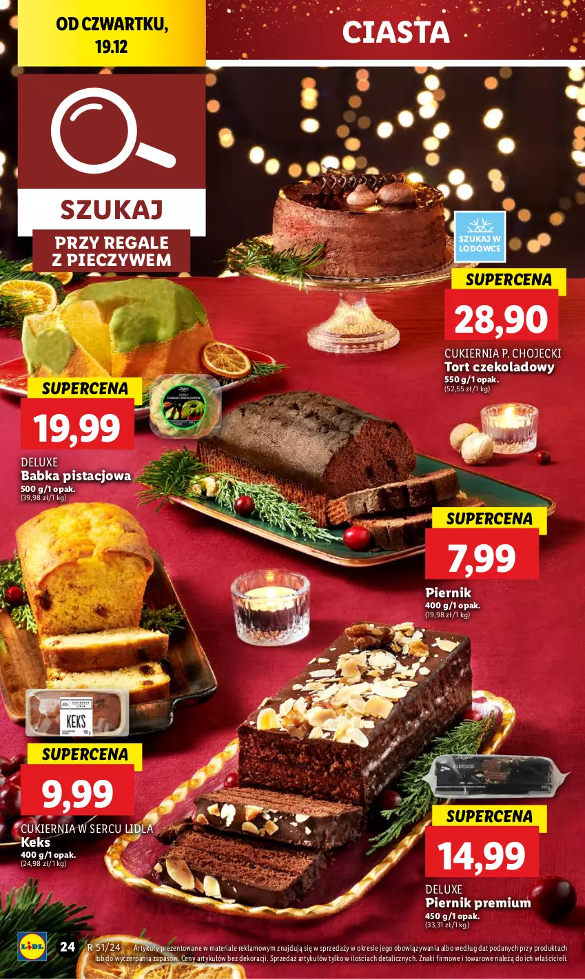 Gazetka promocyjna Lidl - GAZETKA - ważna 19.12 do 22.12.2024 - strona 28 - produkty: Babka, Cukier, Piec, Piernik, Ser