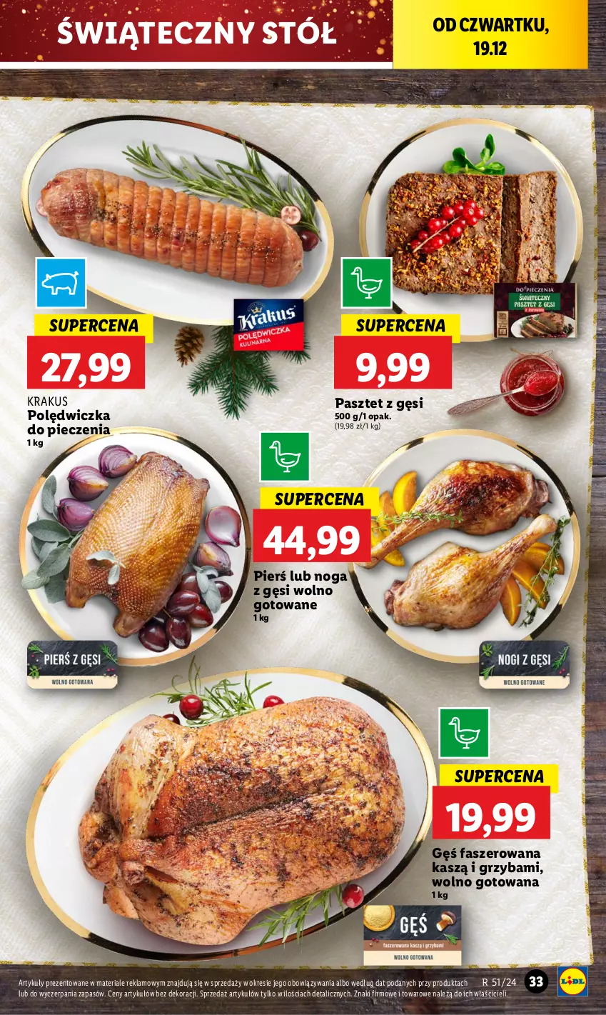 Gazetka promocyjna Lidl - GAZETKA - ważna 19.12 do 22.12.2024 - strona 37 - produkty: Fa, Krakus, Pasztet, Piec, Stół