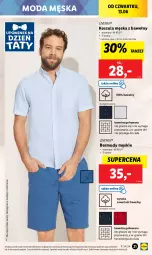 Gazetka promocyjna Lidl - GAZETKA - Gazetka - ważna od 15.06 do 15.06.2024 - strona 29 - produkty: Sok, Bermudy, Kosz, Koszula, Wełna, Moda