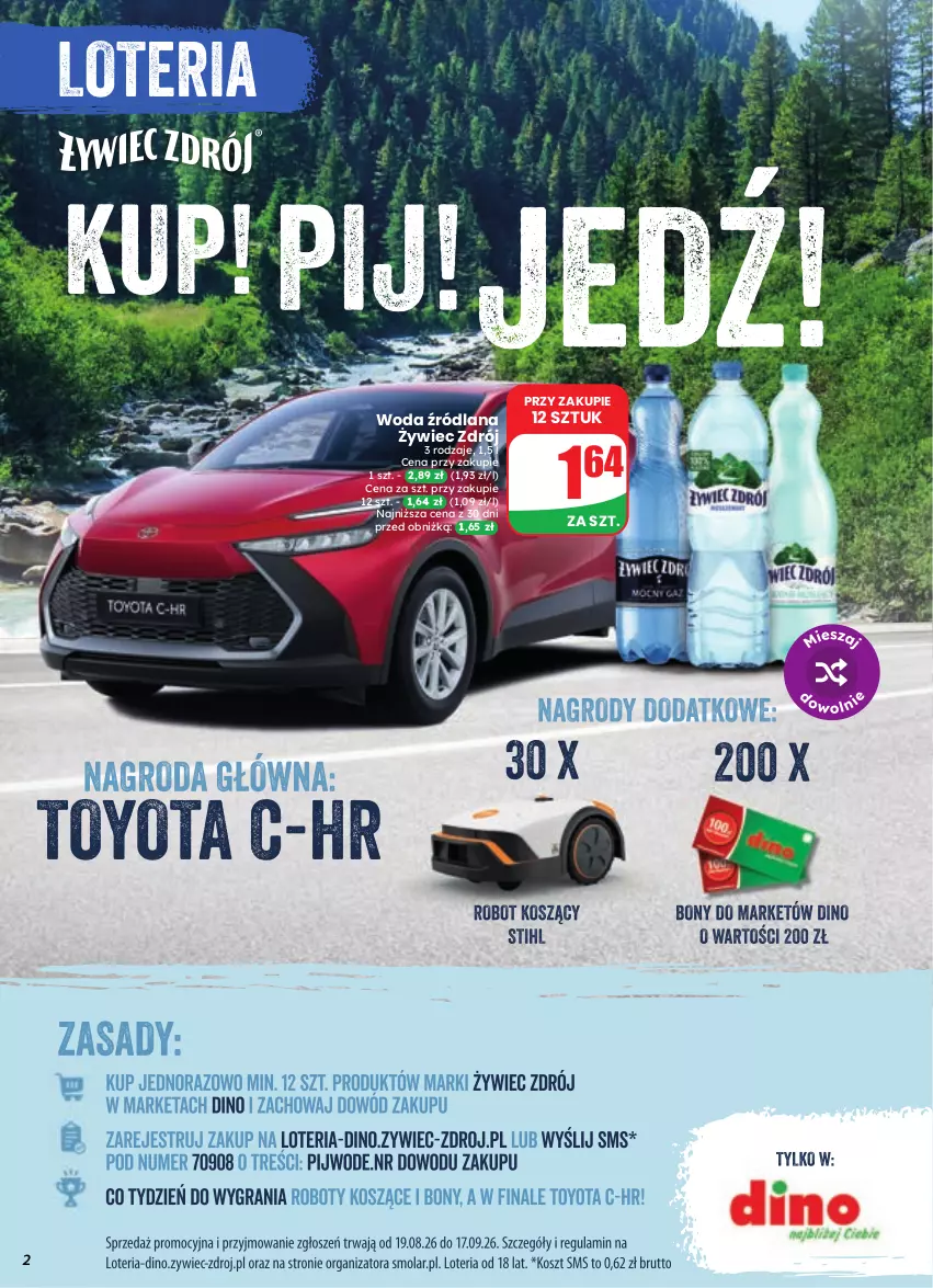Gazetka promocyjna Dino - Gazetka 37 / 2026 - ważna 09.09 do 15.09.2026 - strona 2 - produkty: LANA, Woda