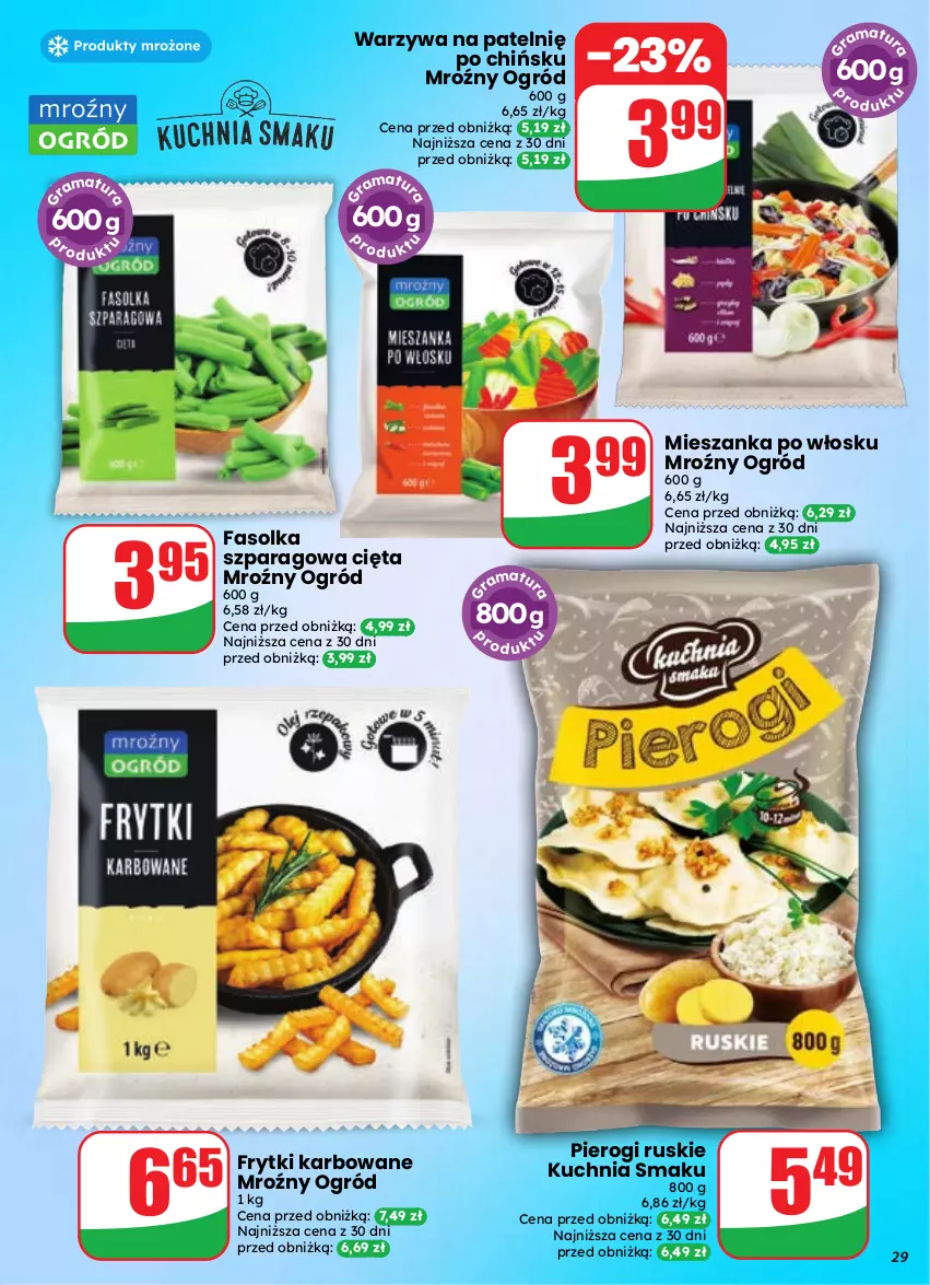 Gazetka promocyjna Dino - Gazetka 37 / 2026 - ważna 09.09 do 15.09.2026 - strona 29 - produkty: Fa, Frytki, Kuchnia, Ogród, Pierogi, Warzywa