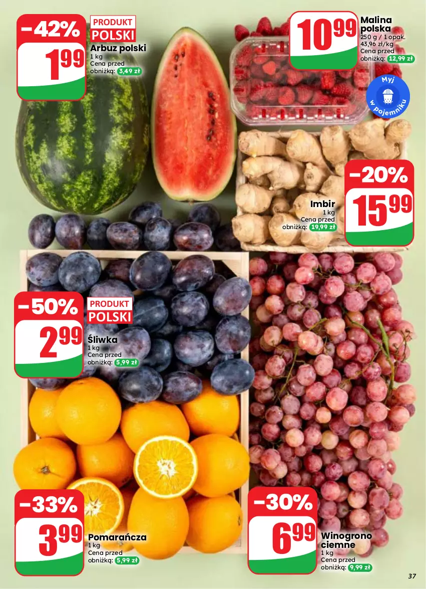Gazetka promocyjna Dino - Gazetka 37 / 2026 - ważna 09.09 do 15.09.2026 - strona 37 - produkty: Arbuz, Imbir, Wino