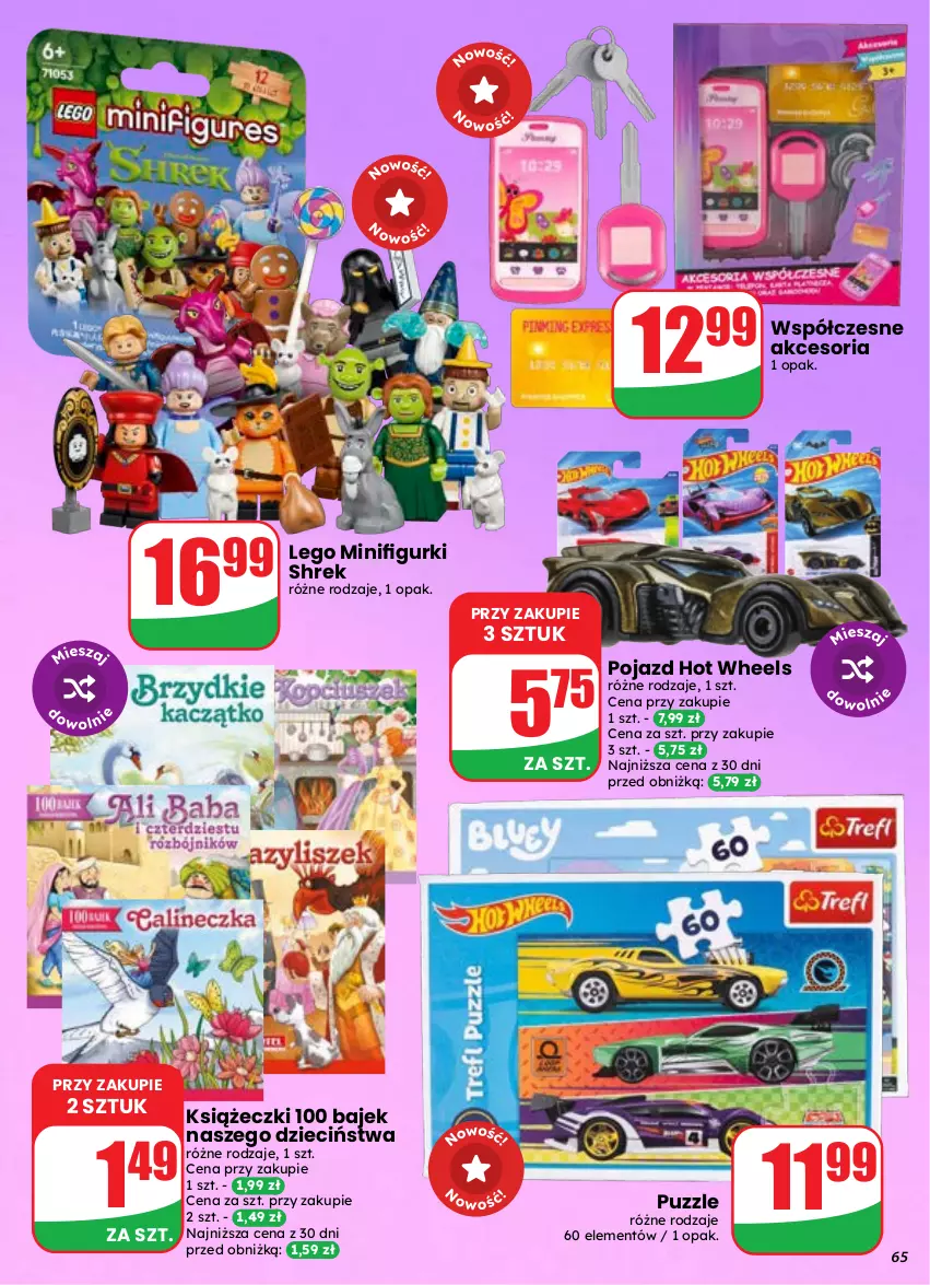 Gazetka promocyjna Dino - Gazetka 37 / 2026 - ważna 09.09 do 15.09.2026 - strona 65 - produkty: Dzieci, Hot Wheels, LEGO, Pojazd, Puzzle