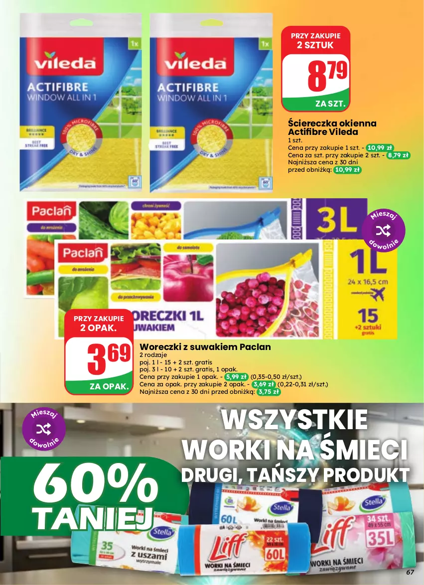 Gazetka promocyjna Dino - Gazetka 37 / 2026 - ważna 09.09 do 15.09.2026 - strona 67 - produkty: Gra, Vileda, Worki na śmiec, Worki na śmieci