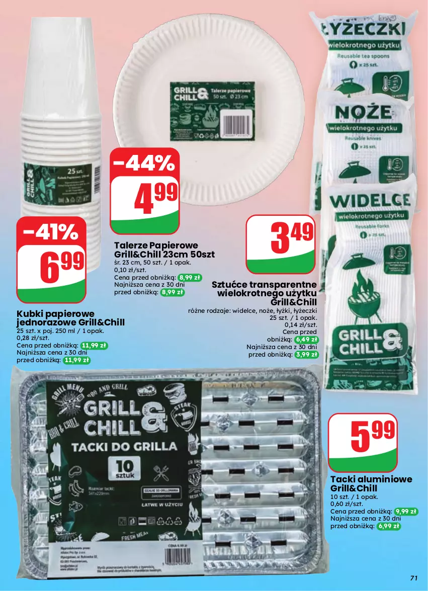 Gazetka promocyjna Dino - Gazetka 37 / 2026 - ważna 09.09 do 15.09.2026 - strona 71 - produkty: Grill, Noż, Papier, Talerz, Tran