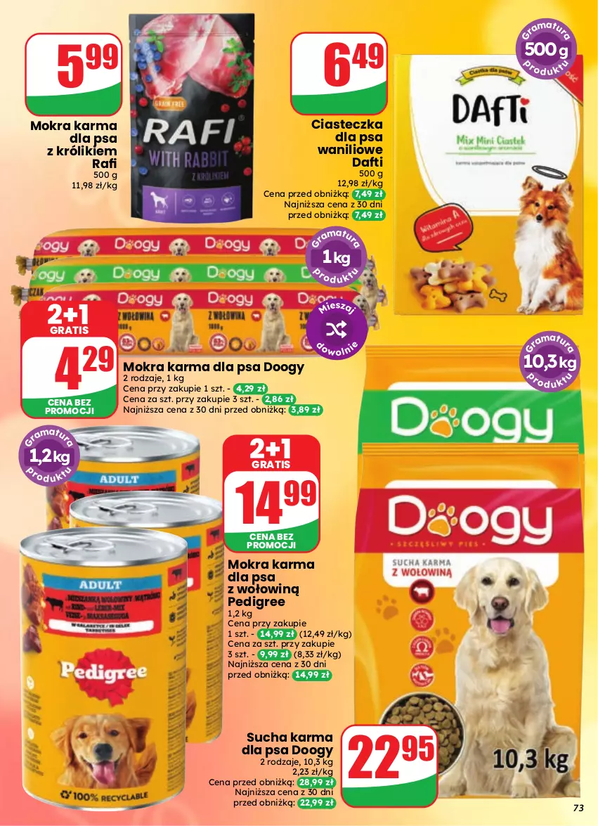 Gazetka promocyjna Dino - Gazetka 37 / 2026 - ważna 09.09 do 15.09.2026 - strona 73 - produkty: Gra, Królik, Mokra karma, Pedigree, Sucha karma