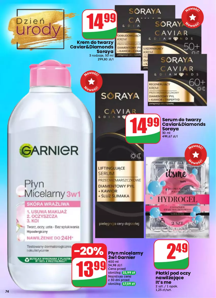 Gazetka promocyjna Dino - Gazetka 37 / 2026 - ważna 09.09 do 15.09.2026 - strona 74 - produkty: Garnier, Krem do twarzy, Rum, Ser, Serum, Serum do twarzy