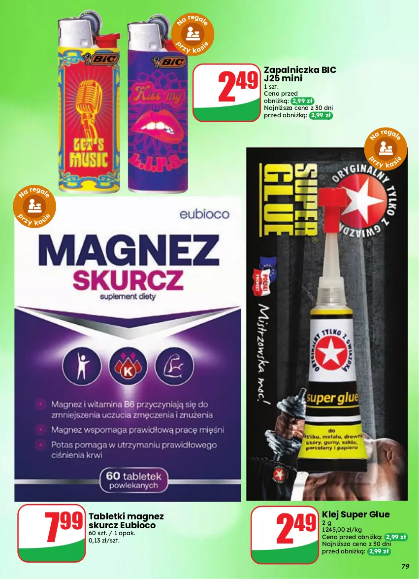 Gazetka promocyjna Dino - Gazetka 37 / 2026 - ważna 09.09 do 15.09.2026 - strona 79 - produkty: BIC, Klej, Magnez, Tablet, Zapalniczka
