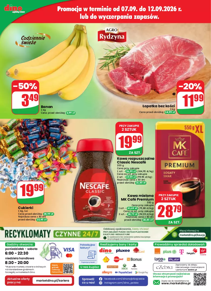 Gazetka promocyjna Dino - Gazetka 37 / 2026 - ważna 09.09 do 15.09.2026 - strona 83 - produkty: Cukier, Cukierki, Fa, Gra, JBL, Kawa, Kawa mielona, Kawa rozpuszczalna, Nescafé, Perfum, Tera