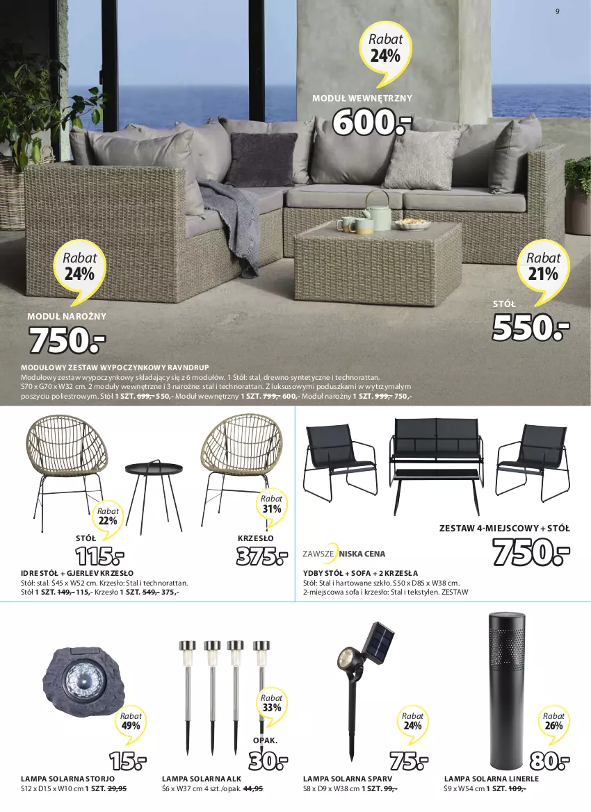 Gazetka promocyjna Jysk - Oferta tygodnia - ważna 11.05 do 24.05.2022 - strona 10 - produkty: Fa, Krzesło, Lampa, Poduszka, Sofa, Stół