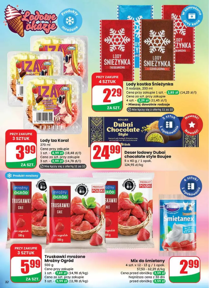 Gazetka promocyjna Dino - ważna 18.06 do 24.06.2025 - strona 26 - produkty: Deser, Lody, Ogród, Ser, Truskawki
