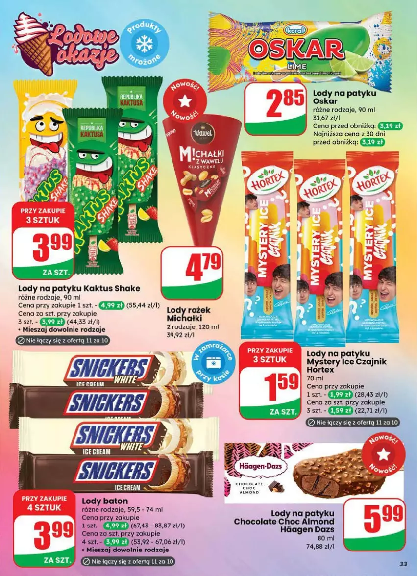 Gazetka promocyjna Dino - ważna 18.06 do 24.06.2025 - strona 27 - produkty: Baton, Czajnik, Hortex, Kaktus, Lody