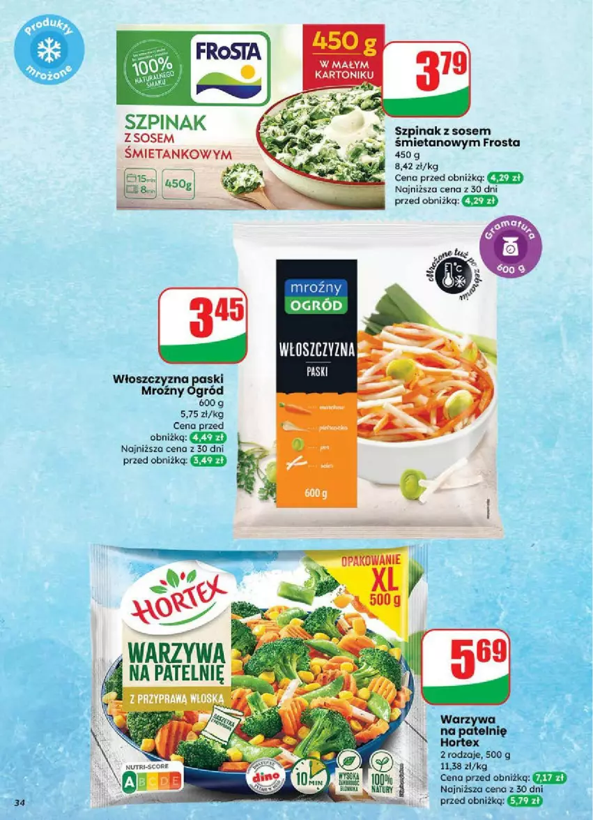 Gazetka promocyjna Dino - ważna 18.06 do 24.06.2025 - strona 28 - produkty: Frosta, Garaż, Hortex, Ogród, Sos, Szpinak, Warzywa