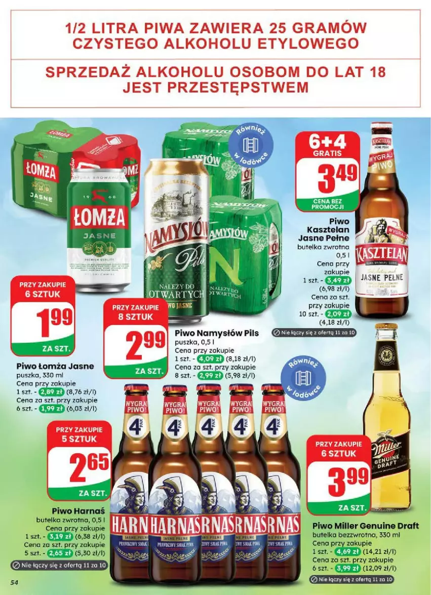 Gazetka promocyjna Dino - ważna 18.06 do 24.06.2025 - strona 50 - produkty: Fa, Gra, Kasztelan, Namysłów, Piwo