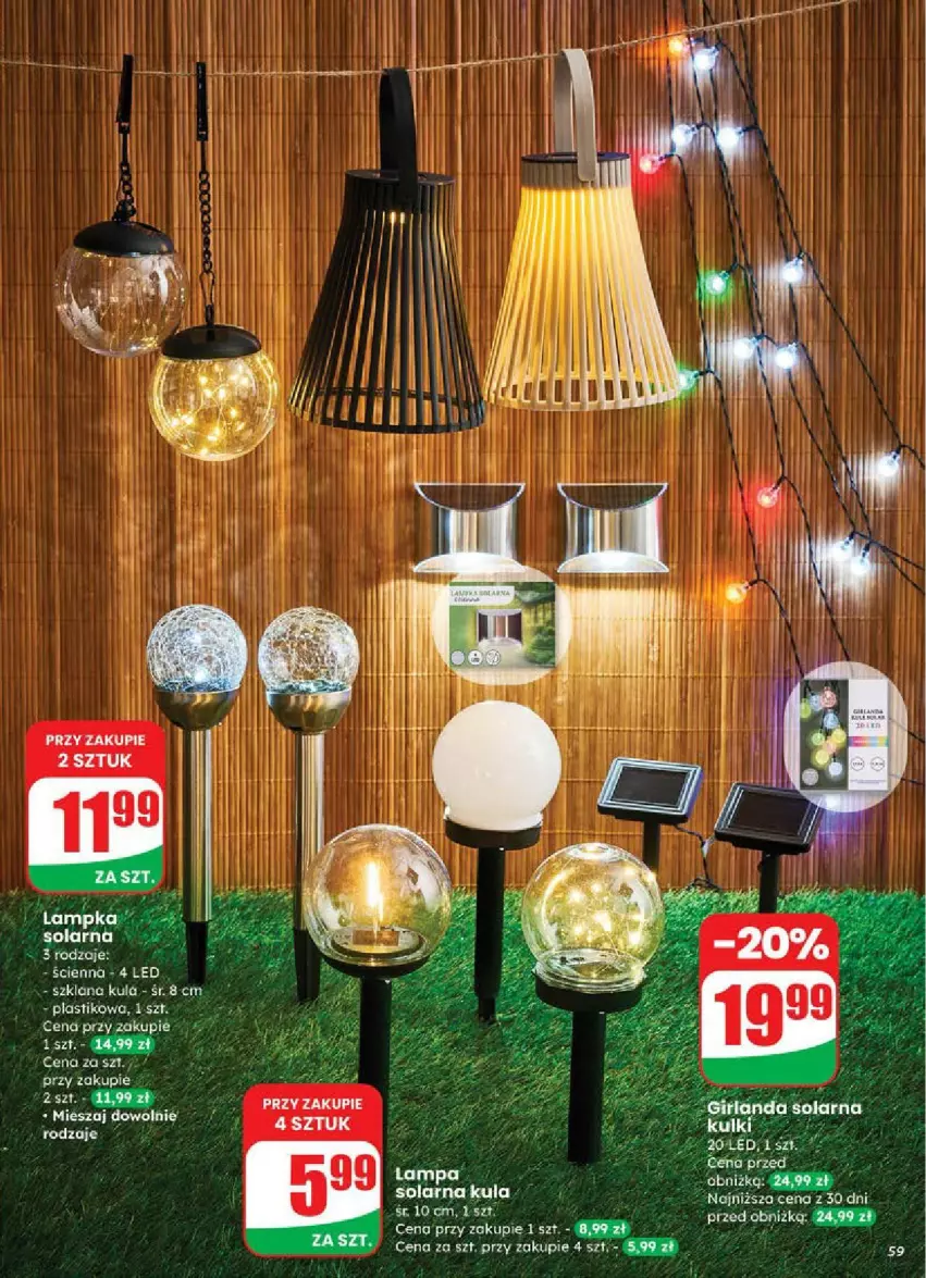 Gazetka promocyjna Dino - ważna 18.06 do 24.06.2025 - strona 55 - produkty: Fa, Girlanda, Lampa, LANA, Mars