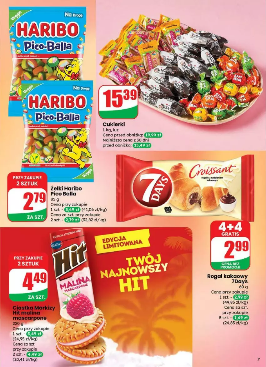 Gazetka promocyjna Dino - ważna 18.06 do 24.06.2025 - strona 67 - produkty: Acer, Ciastka, Cukier, Cukierki, Haribo, Kakao, Mascarpone, Rogal