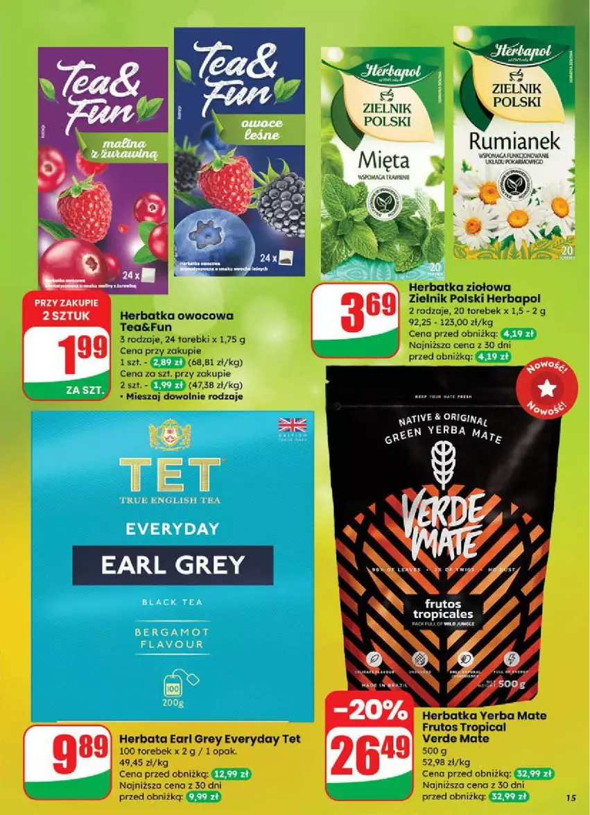 Gazetka promocyjna Dino - ważna 18.06 do 24.06.2025 - strona 7 - produkty: Earl Grey, Fa, Herbapol, Herbata, Rum, Tropical