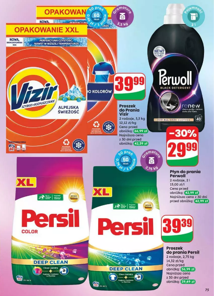 Gazetka promocyjna Dino - ważna 18.06 do 24.06.2025 - strona 73 - produkty: Persil, Perwoll, Płyn do prania, Vizir