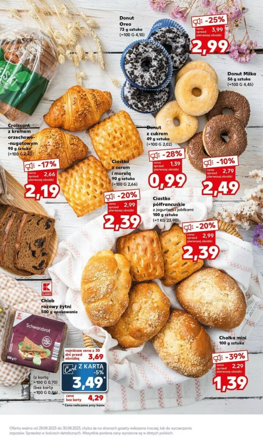 Gazetka promocyjna Kaufland - ważna 28.08 do 30.08.2023 - strona 5 - produkty: Donut, Jabłka, Jogurt, Milka