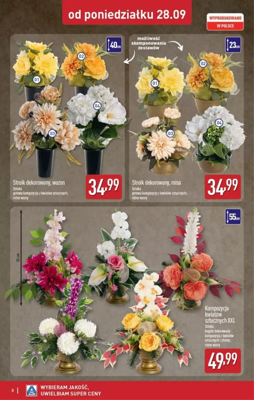 Gazetka promocyjna Aldi - Znicze i stroiki - ważna 28.09 do 28.09.2026 - strona 8