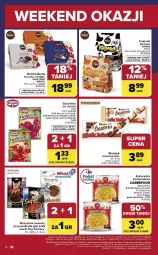 Gazetka promocyjna Carrefour - Gazetka Weekend okazji już od czwartku! - Gazetka - ważna od 07.03 do 07.03.2026 - strona 4 - produkty: Ser, Por, Cukier, Wafelek, Wawel, Dr. Oetker, Galaretka, Przysmaki, Ferrero, Cukierki, Gala, Kinder, Kukurydza, Fa