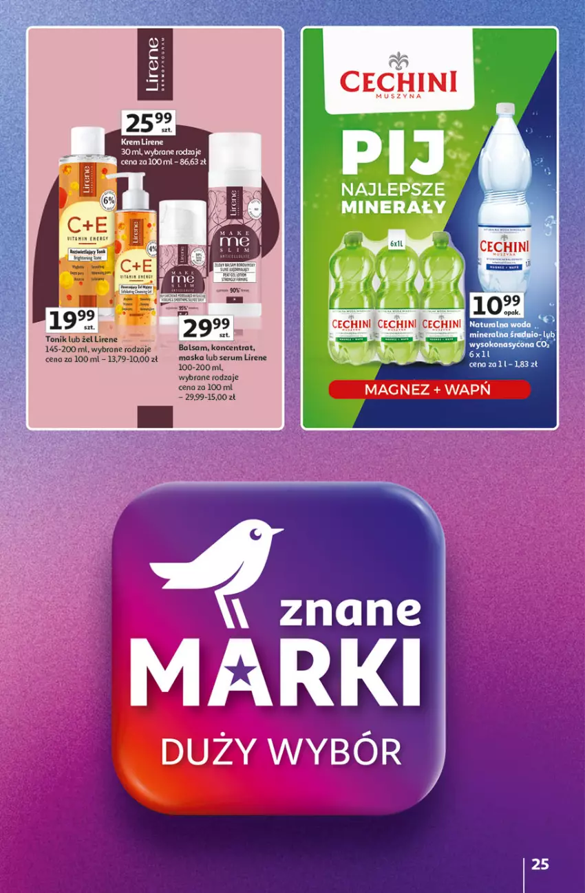 Gazetka promocyjna Auchan - Pewność Niskich Cen Hipermarket - ważna 20.03 do 26.03.2025 - strona 25 - produkty: Lirene, Maska, Mus, Rum, Ser, Serum, Tonik