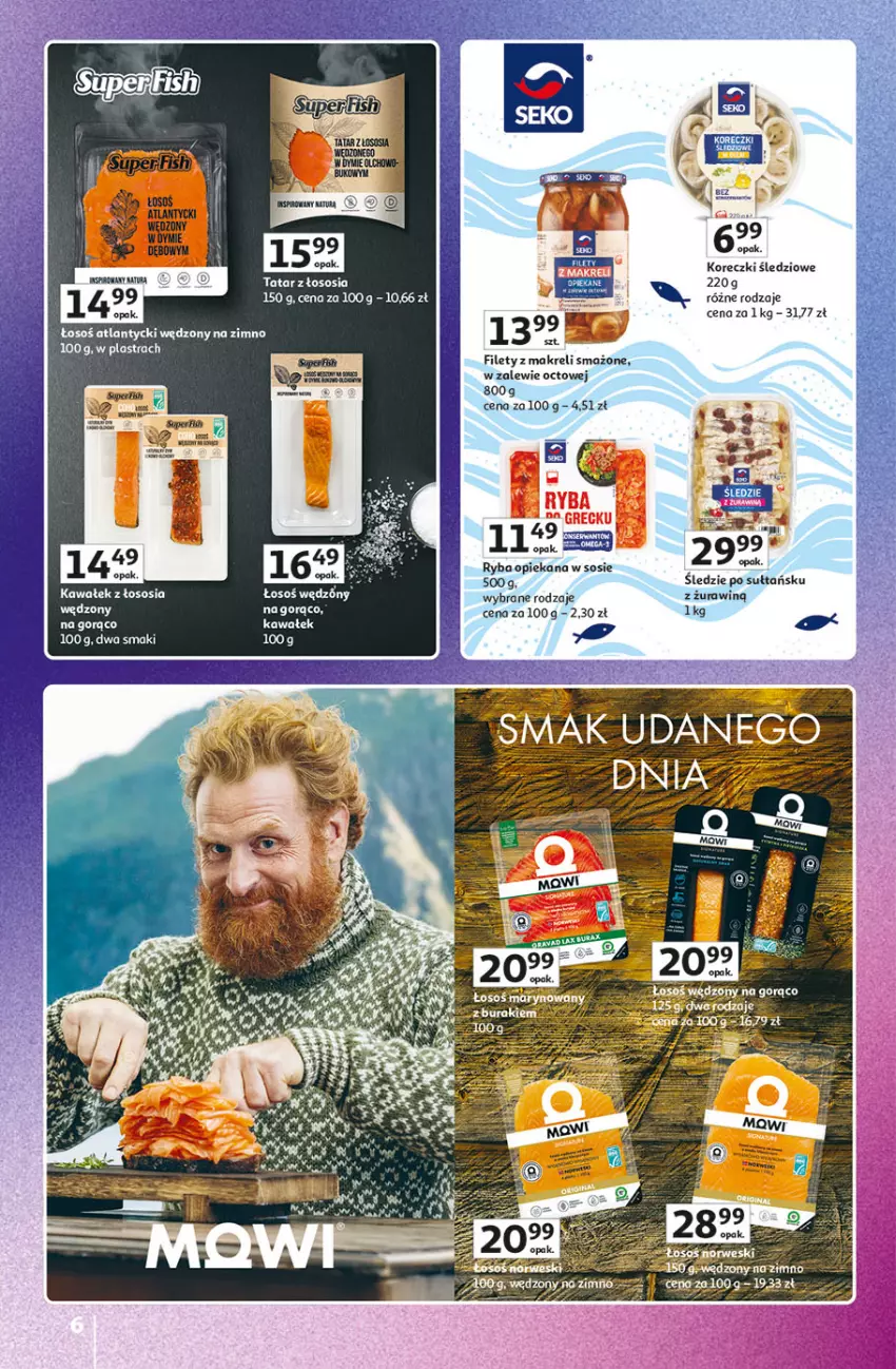 Gazetka promocyjna Auchan - Pewność Niskich Cen Hipermarket - ważna 20.03 do 26.03.2025 - strona 6 - produkty: Kawa, Koreczki śledziowe, Olej, Ryba, Sos, Wałek