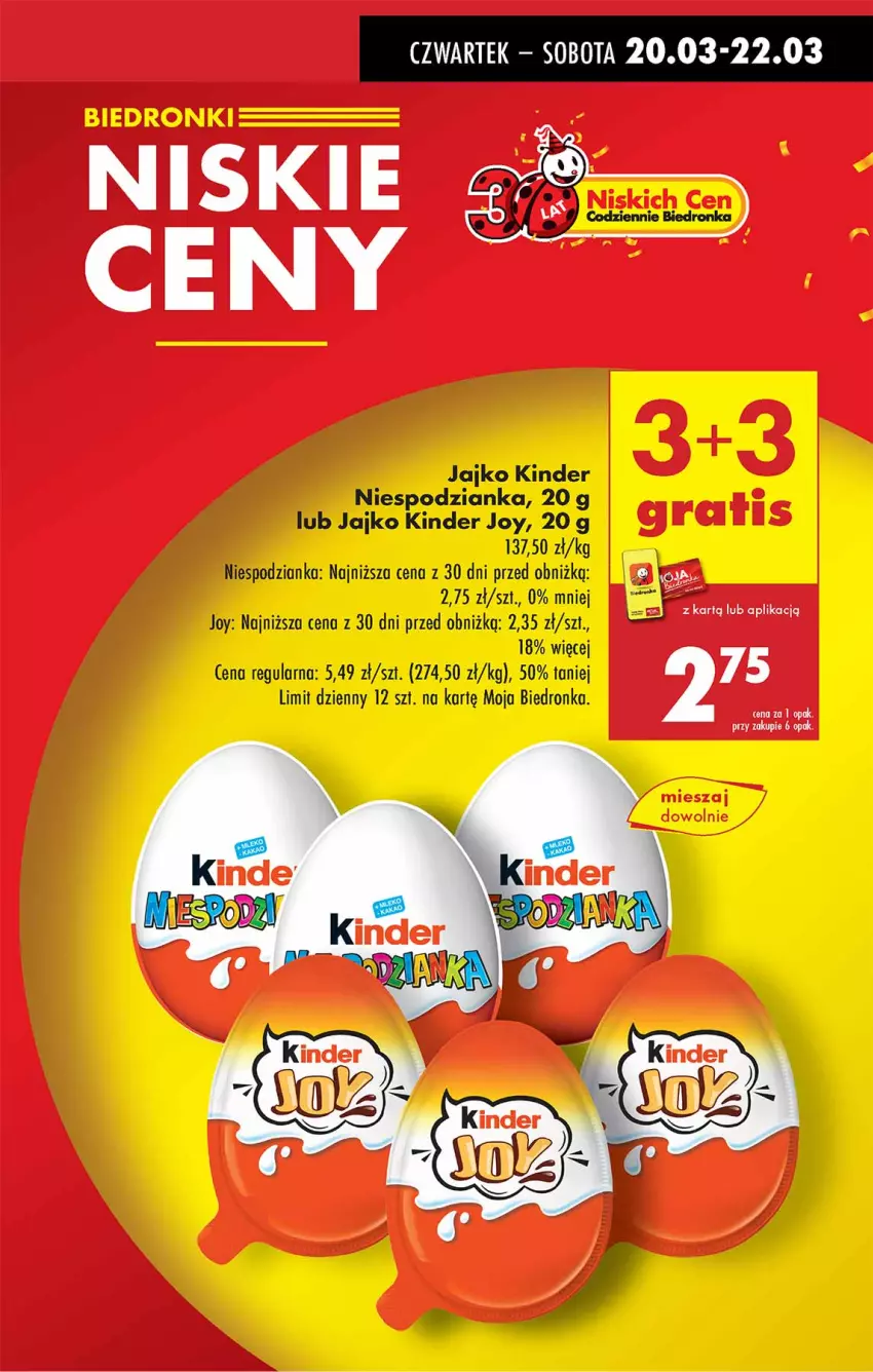 Gazetka promocyjna Biedronka - Od Czwartku - ważna 20.03 do 26.03.2025 - strona 9 - produkty: Kinder