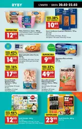 Gazetka promocyjna Biedronka - Od Czwartku - Gazetka - ważna od 26.03 do 26.03.2025 - strona 25 - produkty: Frosta, Sos, Filet z mintaja, Paluszki rybne, Sushi, Krewetki, Mintaj, Lisner, Fa