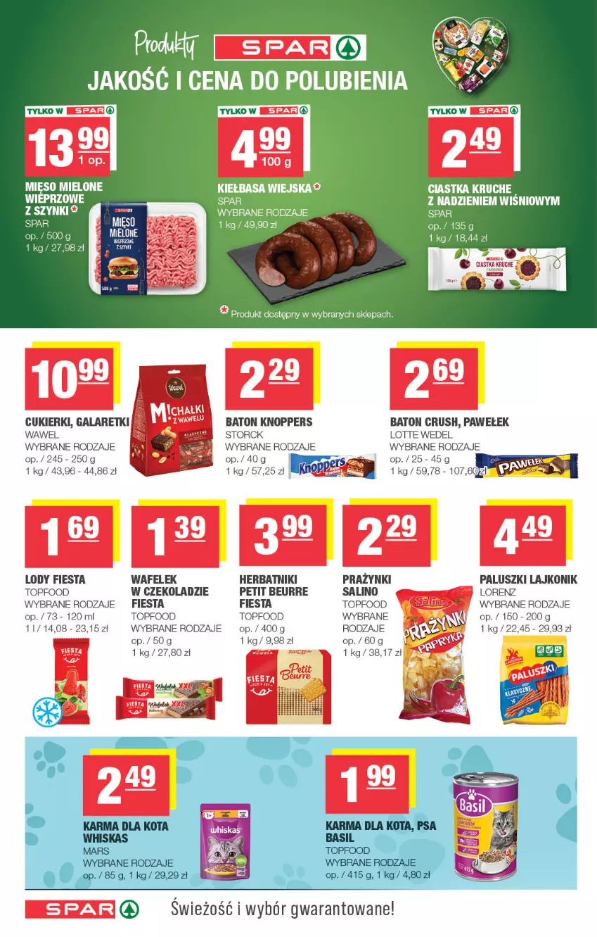Gazetka promocyjna Spar - Spar - ważna 07.10 do 18.10.2026 - strona 6 - produkty: Baton, Cukier, Cukierki, Gala, Galaretki, Herbatniki, Knoppers, Lajkonik, Lody, Lorenz, Ser, Top, Wafelek, Wawel