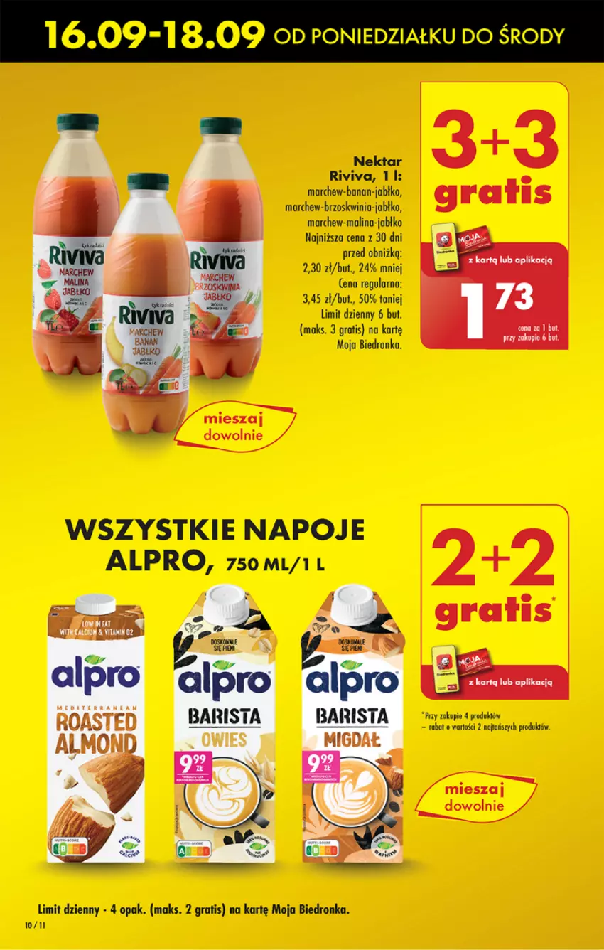 Gazetka promocyjna Biedronka - Od Poniedziałku - ważna 16.09 do 21.09.2024 - strona 12 - produkty: Alpro, Gra, Napoje, Nektar