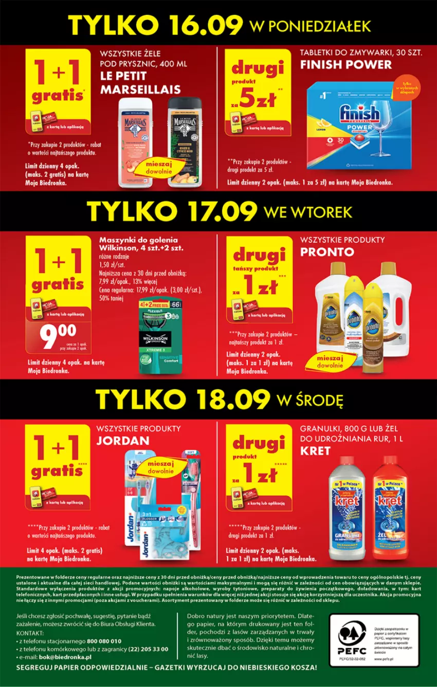 Gazetka promocyjna Biedronka - Od Poniedziałku - ważna 16.09 do 21.09.2024 - strona 72 - produkty: Delicje, Fa, Gra, Kosz, Mars, Napoje, Olej, Papier, Por, Pronto, Tablet, Tabletki do zmywarki, Telefon, Zmywarki