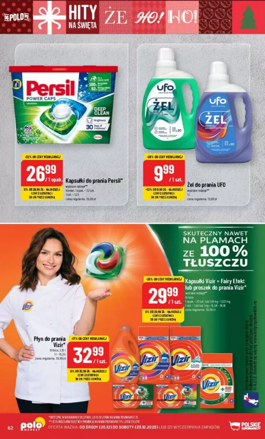 Gazetka promocyjna PoloMarket - ważna 20.12 do 23.12.2023 - strona 59 - produkty: Fa, Fairy, Kapsułki do prania, Persil, Płyn do prania, Proszek do prania, Vizir