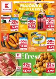 Gazetka promocyjna Kaufland - Gazetka tygodnia - Gazetka - ważna od 07.05 do 07.05.2025 - strona 1 - produkty: Papier, Karkówka wieprzowa, Ziemniaki, Coca-Cola, Lody, Ręcznik, Napój gazowany, Zielona Budka, Foxy, Fanta, Ręczniki papierowe, Sprite, Masło, Napój, Olej, Kiełbasa, Olewnik, Kiełbasa śląska, Fa