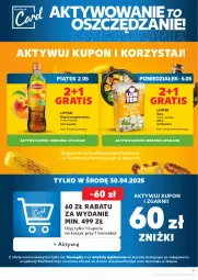 Gazetka promocyjna Kaufland - Gazetka tygodnia - Gazetka - ważna od 07.05 do 07.05.2025 - strona 9 - produkty: Gra, Kosz, Tofu, Tran, Lipton, Napój niegazowany, Napój