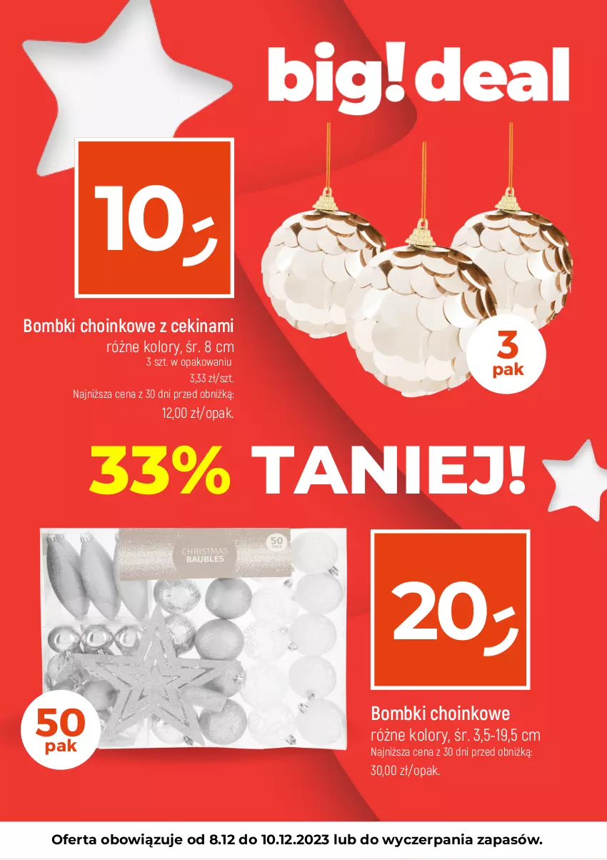 Gazetka promocyjna Dealz - NAJTAŃSZE ŚWIĘTA! - ważna 08.12 do 10.12.2023 - strona 7 - produkty: Bombki