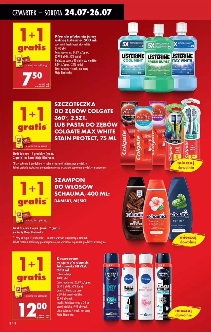 Gazetka promocyjna Biedronka - Od Czwartku - ważna 24.07 do 30.07.2025 - strona 14 - produkty: Colgate, Dezodorant, Fa, Gra, LG, Nivea, Pasta do zębów, Por, Szampon, Szczoteczka, Szczoteczka do zębów